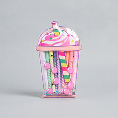 Milkshake-Themed Kids Stationery Set – Colorful Pens & Fun Packaging