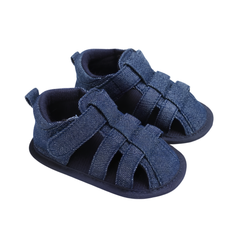 Blue Sandal Booties
