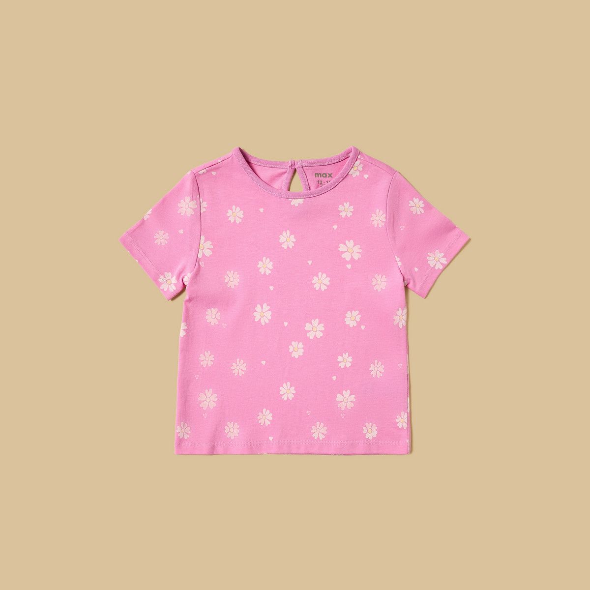 Pack of 5 Assorted Printed Cotton T-Shirts for Girls