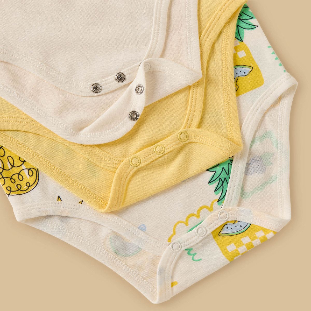 Pack of 3 – Printed Sleeveless Bodysuits for Boys