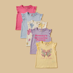 Pack of 5 - Assorted Cotton T-Shirts