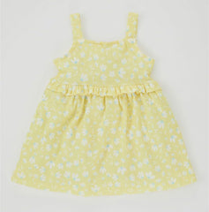 Defacto Flower Strappy Knitted Dress