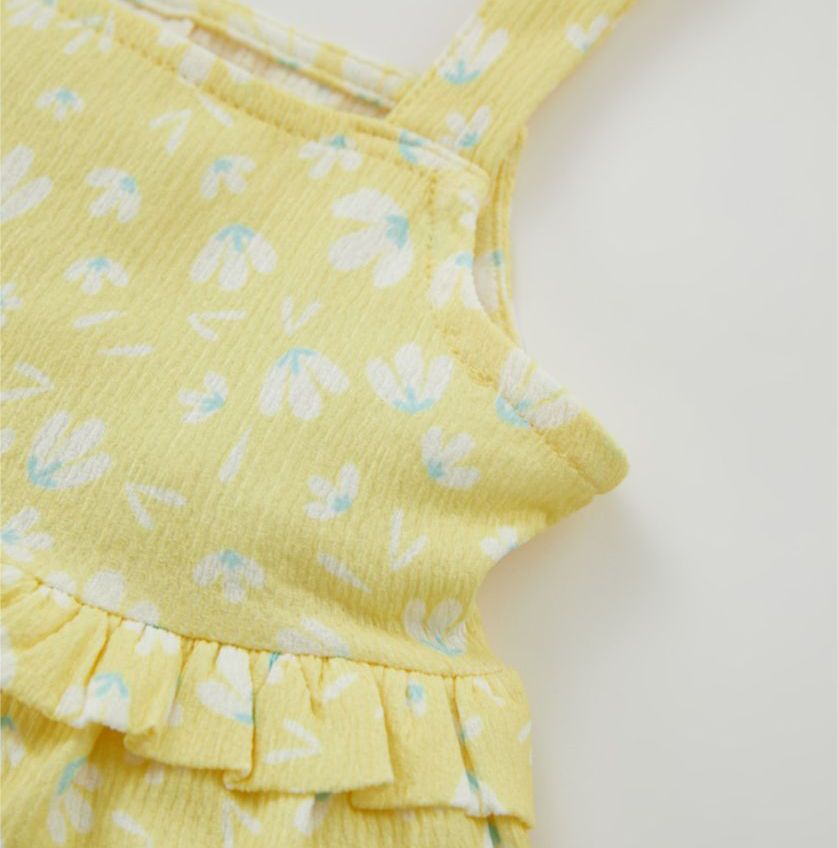 Defacto Flower Strappy Knitted Dress