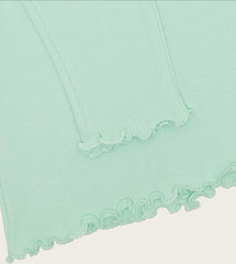R&B Embroidery Detail Knotted Top and Bottom Set