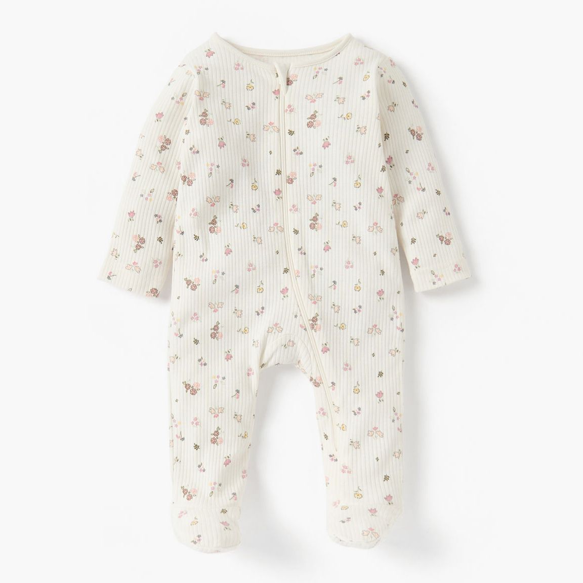 Juniors Floral Print Closed Feet Sleepsuit