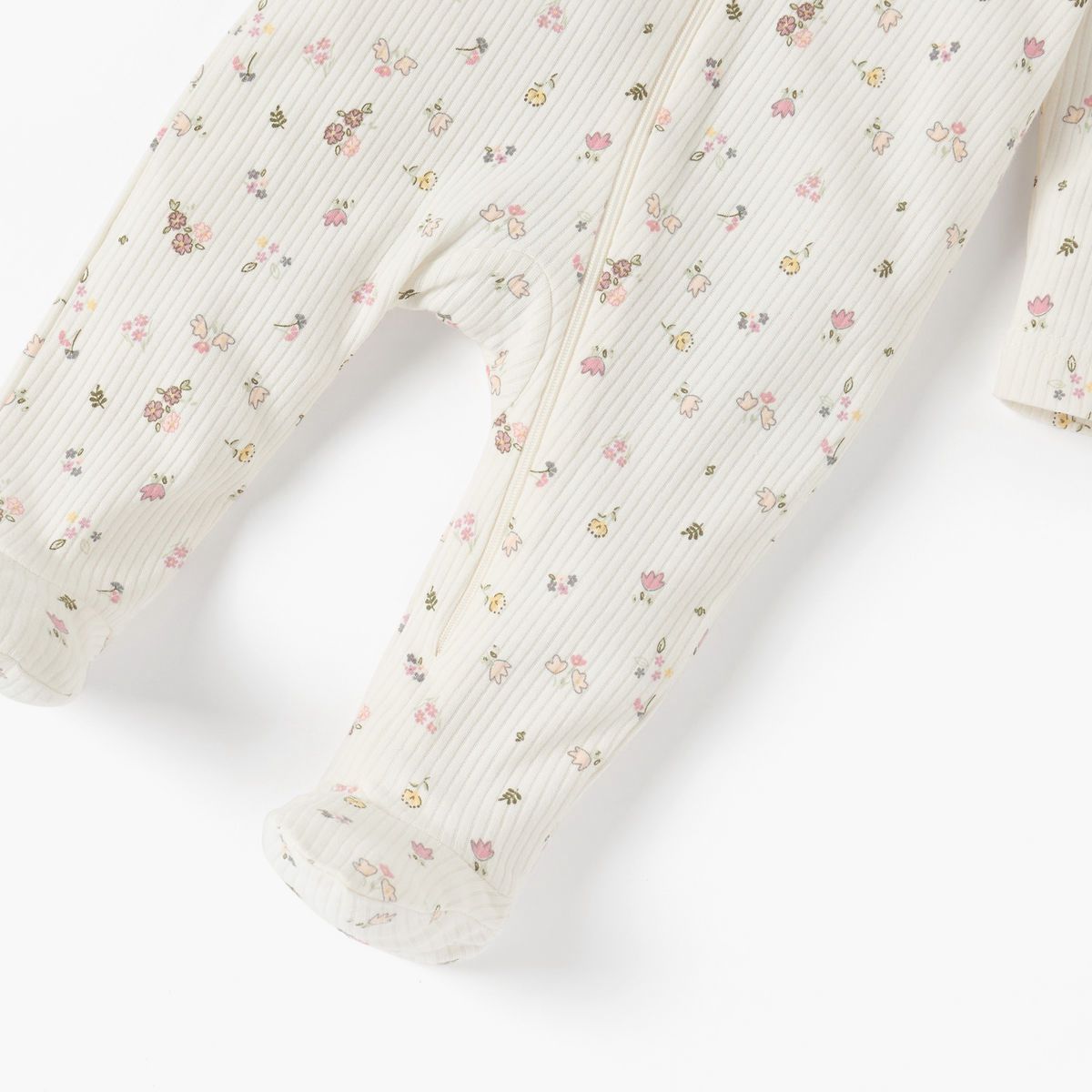 Juniors Floral Print Closed Feet Sleepsuit