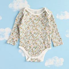 Pack of 3 Printed Bodysuits with Long Sleeves