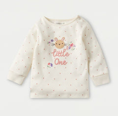 Bunny Applique T-shirt and Pajama Set