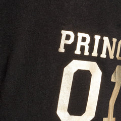 Black Printed Cotton T-Shirt