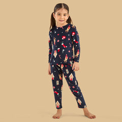 Christmas Print Cotton Pyjama Set