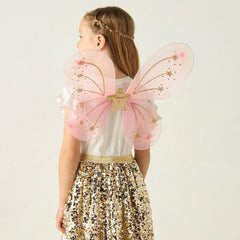 Birthday Princess Dress with Wings and Hairband