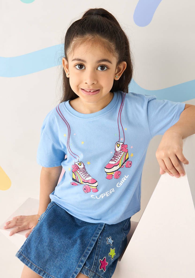 Super Girl Printed T-shirt