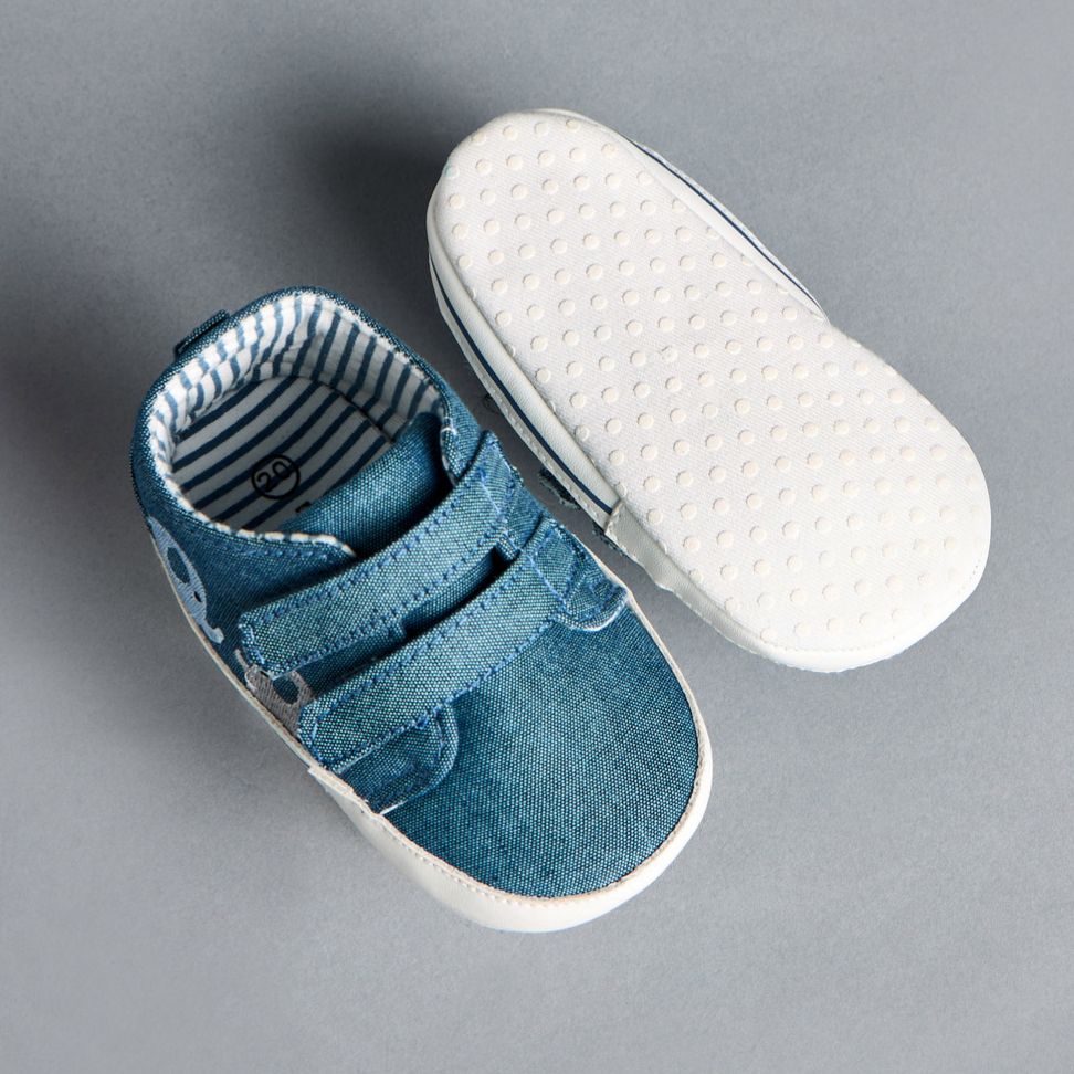Denim Elephant Booties