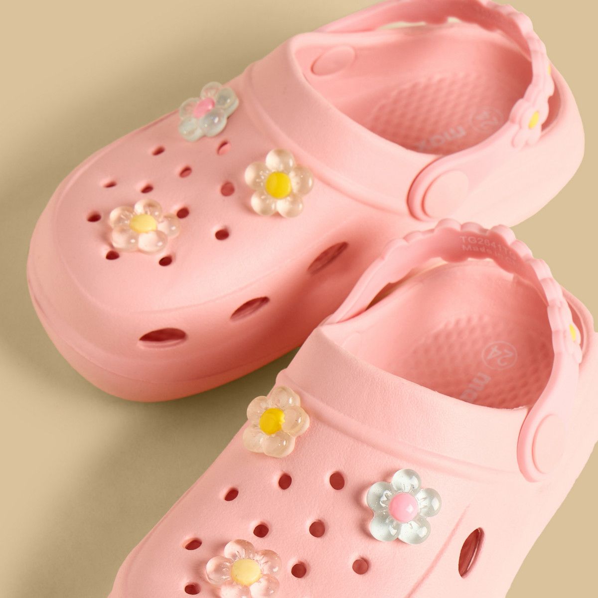 Flower Applique Clogs