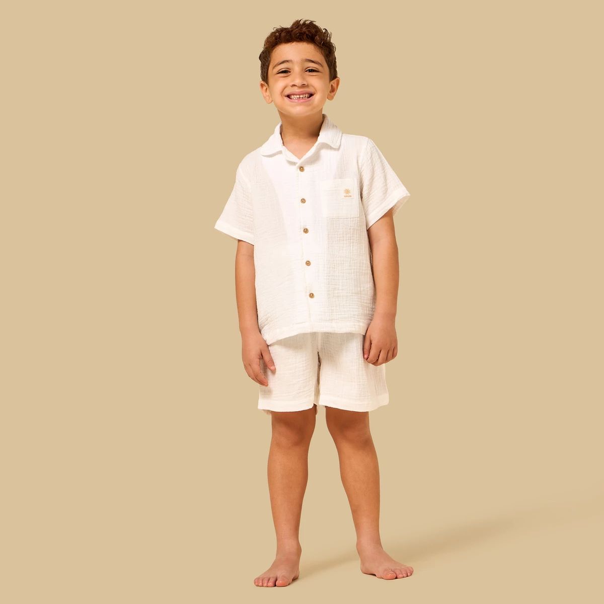 Textured Shorts Set