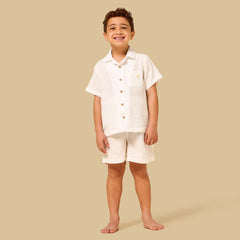 Textured Shorts Set