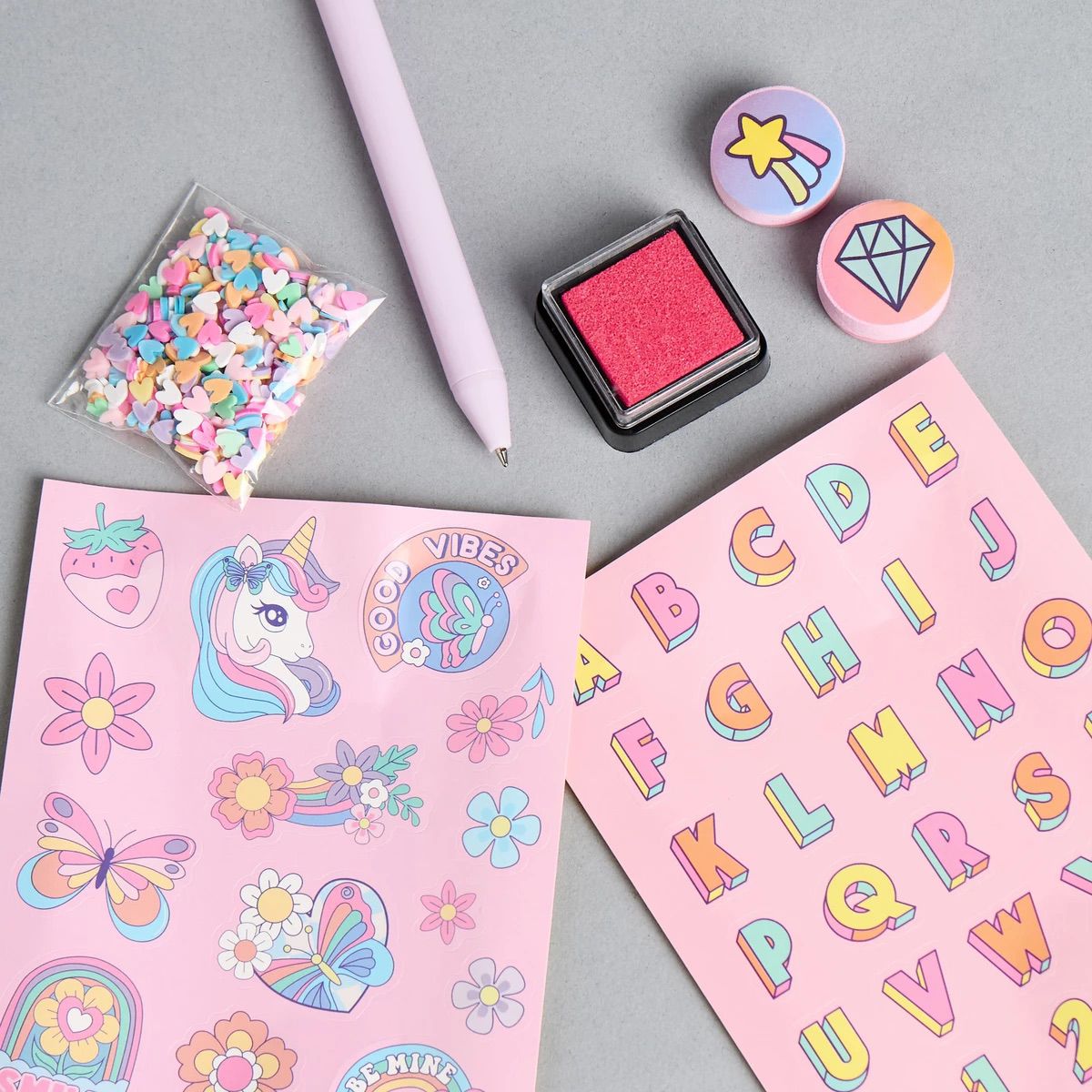 Unicorn Print Assorted Stationery Set